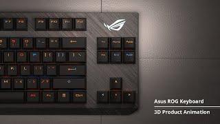 Asus Keyboard 3D Product Animation | 3D Visualization | 3Ds Max and Vray