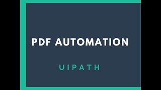 how to  Read PDF using UiPath - RPA