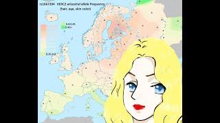 which Europeans are the lightest/blondest/most blue eyed by DNA?