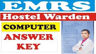 EMRS HOSTEL WARDEN EXAM REVIEW| EMRS PAPER ANALYSIS| EMRS COMPUTER #emrshostelwarden#emrsexamreview