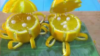 How to The Orange pearl | Fruit & Vegetable CARVING AND CUTTING TRICKS