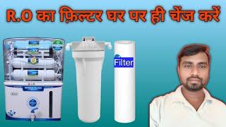 Change the pp spun filter of RO at home. Change RO filter at home.