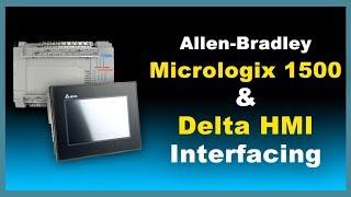 Delta HMI - Allen Bradley Micrologix PLC Interfacing