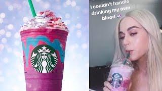 Katy Perry SPITS Out Unicorn Frappuccino & Starbucks Barista MELTDOWN Goes Viral