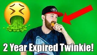 Eating EXPIRED Twinkie!! Do Twinkies Last Forever?? 2 Years Expired Twinkie Taste Test!!