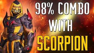 The 98% SCORPION COMBO in Mortal Kombat 1 - Inescapable Setup in CURRENT PATCH