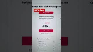 100 websites for 1.99$/ month!!              #hosting #cyberweeksales2022 #hostinger