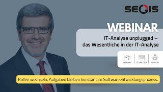 IT-Analyse unplugged – das Wesentliche in der IT-Analyse | Webinar