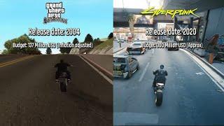 Cyberpunk 2077 vs GTA San Andreas | RPG Mechanics Comparison