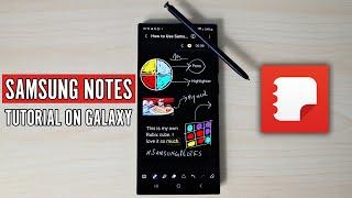 Samsung Notes App Tutorial on Galaxy Phone - Complete Tutorial 2024