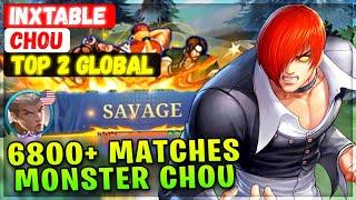 SAVAGE!! 6800+ Matches Monster Chou [ Top Global Chou ] INXTABLE - Mobile Legends Emblem And Build