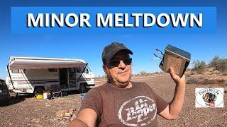 RV Problem With The Coachmen - Ruined Generator - Quartzsite Arizona Winter RV Traveling In America