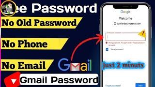 How to See Gmail Password 2023 | How to Recover Gmail Account without Phone Number - Gmail Recovery