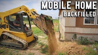 Inspection PASSED: Trench Fill & Finish Grading Our Land! // Mobile Home Renovation