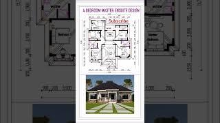 4 BEDROOM BUNGALOW DESIGN PLAN