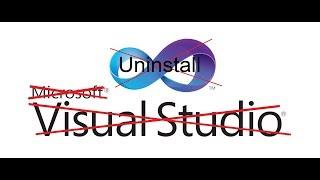 how to uninstall visual studio full in easy way Windows