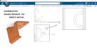 SHAPE DESIGN TO SHEET METAL | 3D EXPERIENCE | CATIA V6