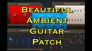 Creating a Slow Attack Ambient Guitar Patch with 5 Blue Mangoo Apps in AUM - iPad Demo