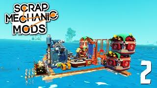 ДОПЛЫТЬ до КОНЦА КАРТЫ и ВЫЖИТЬ! | SCRAP MECHANIC RAFT MOD. Часть 2