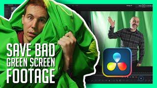 Key a Badly Shot Green Screen in Fusion - Overview & Tips to Avoid It! (Advanced Compositing)