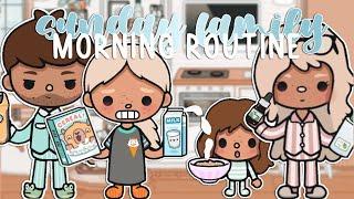 Sunday Family Morning Routine  | *with voice* | Toca Boca Roleplay
