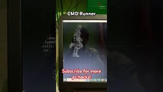 Runner in Command Prompt‍️ (Hack 08) || #tech #computer #windows #cmd #pchacks #shorts