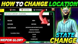 How to change Location in Weapon Glory | State change problem in free fire weapon glory title