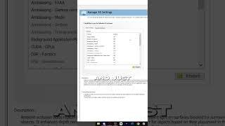 Nvidia Control Panel Settings for Valorant
