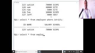 Database Management Systems #5 SQL -Multiple record Insert, Select with Where, Operators