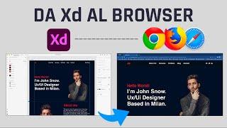 Pubblicare un sito Xd su un browser web