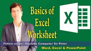 Basics of Excel Worksheet | Basics of Microsoft Office- Word, Excel, PowerPoint | Computer Sir Peter