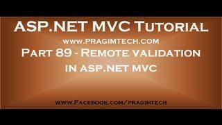 Part 89   Remote validation in asp net mvc