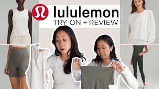 lululemon REVIEW & TRY-ON | Align Shorts, Cotton Tank, Softstreme Crew Fast & Free Tight