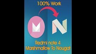 Redmi note 4 update marshmallow to nougat android 7.0 ( No root )With officail.