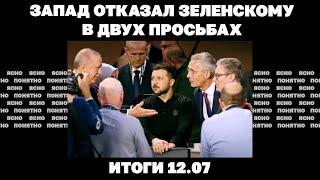 Запад отказал в дальнобойных ударах по РФ, в чем проблемы с F-16, подорвут ли Киевскую ГЭС