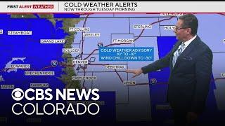 Colorado cold wave will lose it's grip Tuesday afternoon