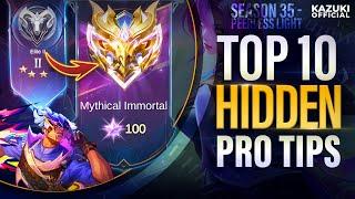 TOP 10 SECRET TIPS & TRICKS THAT ONLY PRO KNOWS IN MLBB