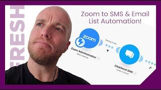 Zoom Automation to SMS and Email Lists with Make.com!