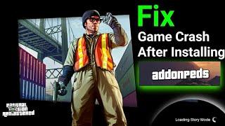 How To Fix Game Crash After Installing Addon Peds in Gta 5 Game