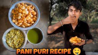 Pani Puri Recipe  | Street Style Pani Puri Recipe | The villagers bishal