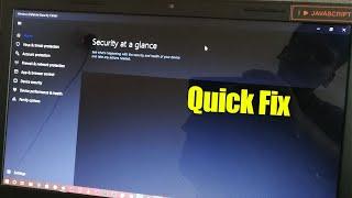 How to Fix Windows defender security at a glance - Windows 10/11 [Link Updated]