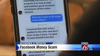 Facebook money scam