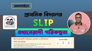 কিভাবে স্লিপ মধ্যমেয়াদী পরিকল্পনা কিভাবে জমা দিবেন। Primary school SLIP Online - 2024.