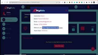 How To Use DigiEdu Referrals Link