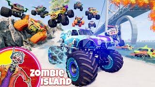 Monster Jam Zombie Island Compilation #13 | Racing, Freestyle, and High Speed Jumps