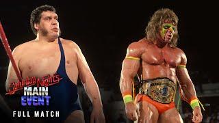 FULL MATCH: Ultimate Warrior vs. Andre the Giant: Saturday Night’s Main Event, Nov. 25, 1989