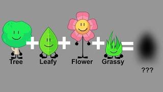 BFDI Fusions: Tree, Leafy, Flower and Grassy