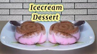 Icecream dessert recipe/ Cookie rose icecream dessert by SB Cuisine & Tips