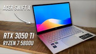 The ideal laptop for students/creators? | Acer Swift X unboxing and review | RTX 3050 Ti
