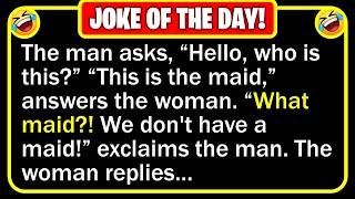  BEST JOKE OF THE DAY! - A man calls home and a strange woman answers the phone... | Funny Jokes